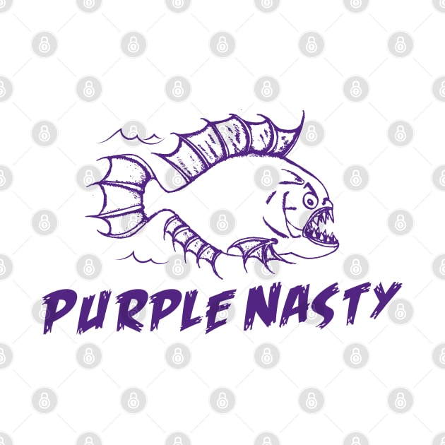 Purple Nasty piranha by dizzycat-biz