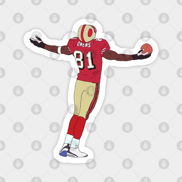 Terrell Owens Celebration Magnet by rattraptees