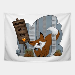Clever fox Tapestry
