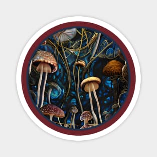 Forest Mushrooms Magnet