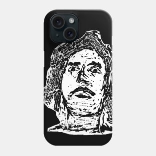 Long Haired Linoleum Cut Phone Case