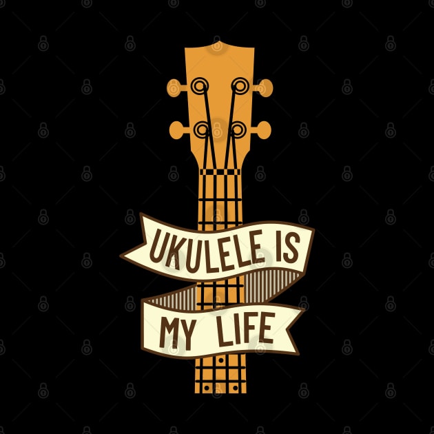 Ukulele is My Life Ukulele Headstock by nightsworthy