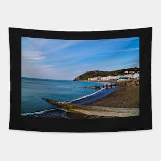 Aberystwyth Beach & Promenade No2 - Spring - Coastal Scenery Tapestry