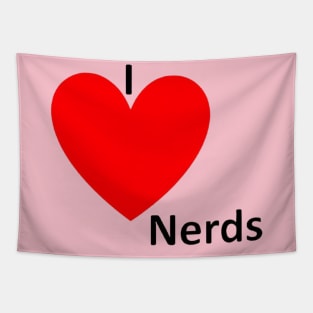 I Love nerds Tapestry