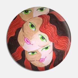 Beautiful girls with green eyes Pin