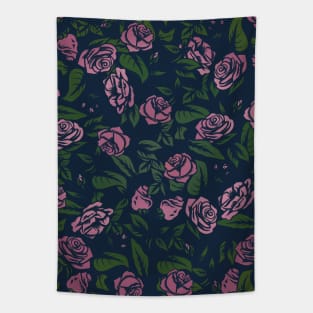 Mauve Roses Tapestry