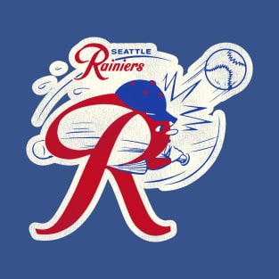Defunct Seattle Rainiers Baseball Mascot T-Shirt