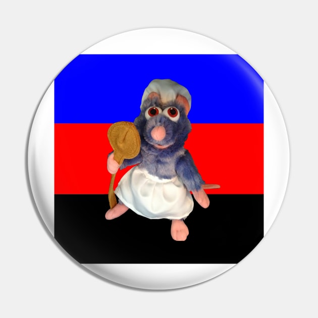 Ratatouille Polyamorous Rights (old flag) Pin by casserolestan