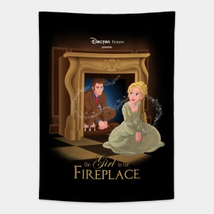 The Girl In The Fireplace Tapestry