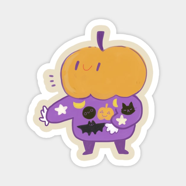 Halloween Candy eater Magnet by kurilord