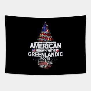 Christmas Tree  American Grown With Greenlandic Roots - Gift for Greenlandic From Greenland Tapestry