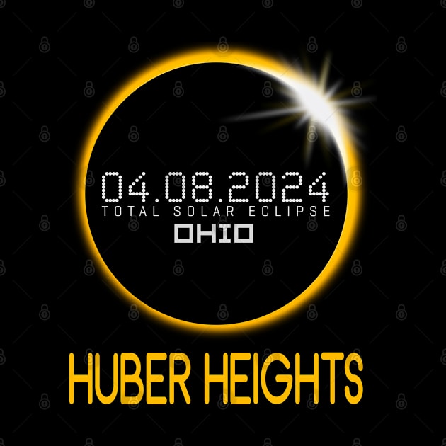 HUBER HEIGHTS Ohio Total Solar Eclipse April 8 2024 Ohio by TeeaxArt