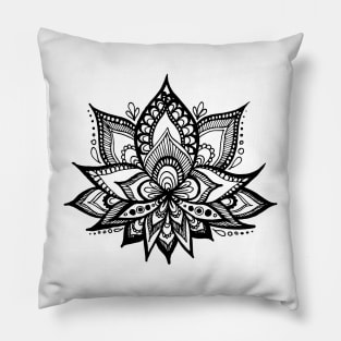 Zen Lotus Flower Pillow