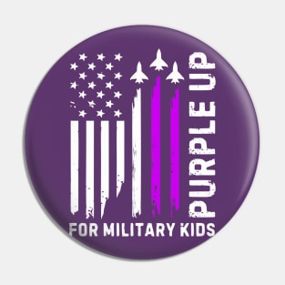 Purple Up For Military Kids Military Child Month Pin