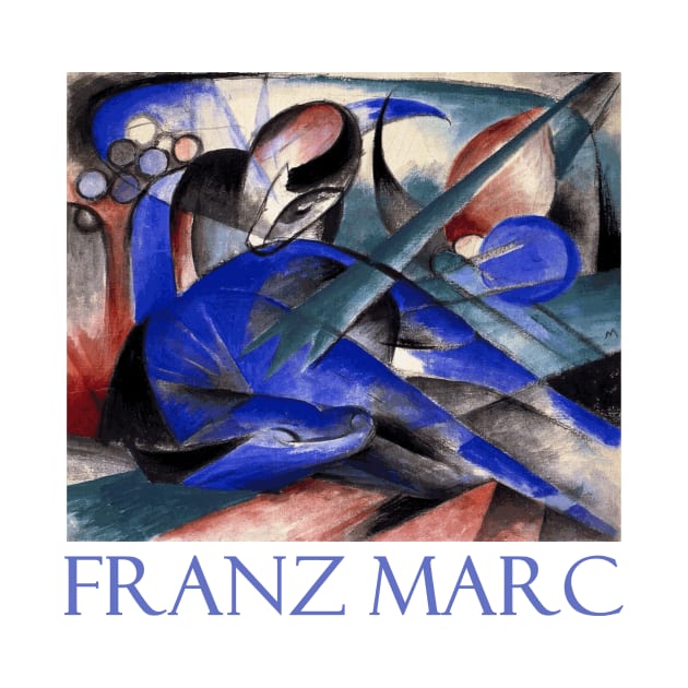 Dreaming Horses (1913) by Franz Marc by Naves