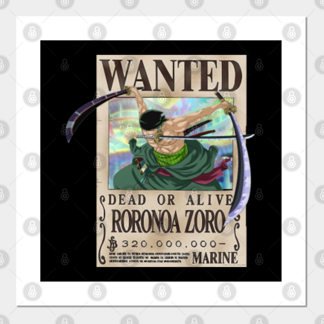 Zoro Wanted One Piece Posters And Art Prints Teepublic Zoro Wanted One Piece Posters And Art Prints Teepublic