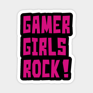 Gamer Girls Rock! (Pink) Magnet