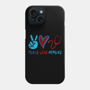 Coronavirus Pandemic Peace Love Nursing Phone Case