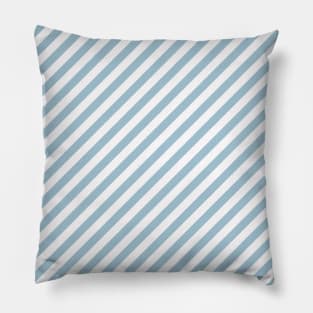 Blue White Stripes Back To School Pattern Pillow