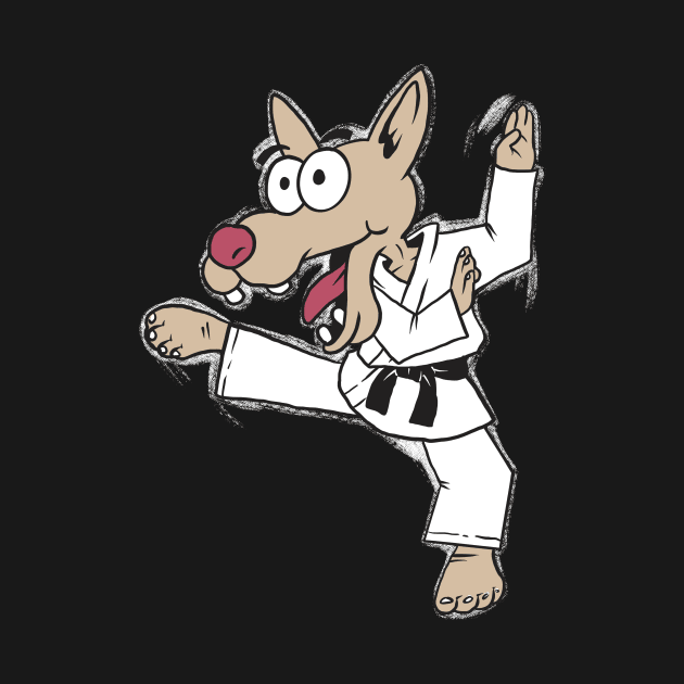 Karate dog by Paundra