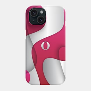 Personalized O Letter on Pink & White Gradient, Awesome Gift Idea, iPhone Case Phone Case