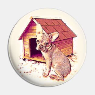 Adorable French Bulldog Pin