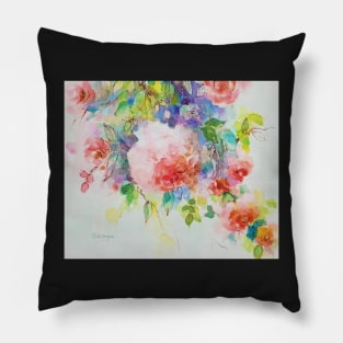 Pink Flowers Pillow