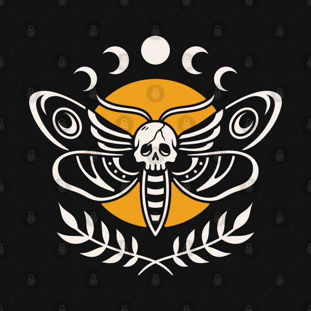 Deaths head moth by Inkshit13