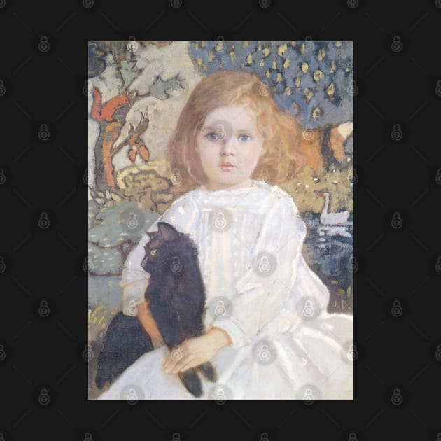 Baba and Billy (portrait of the artist's daughter, Vivian), 1920 by John Duncan by immortalpeaches