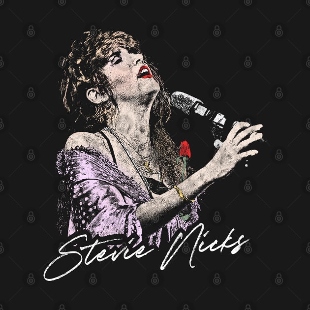 Stevie Nicks // Vintage Faded Look Pop Art Design by DankFutura