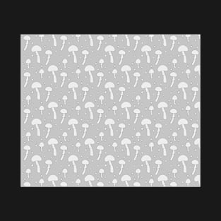 Mushroom Pattern Grey T-Shirt