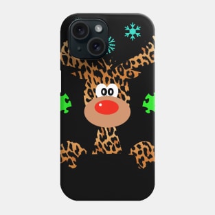 Be Kind Autism Awareness Reindeer Hippie Christmas Gift Phone Case