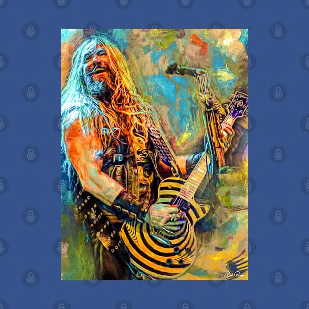 Zakk Wylde guitar player by IconsPopArt