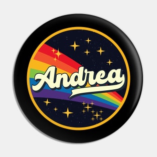 Andrea // Rainbow In Space Vintage Style Pin