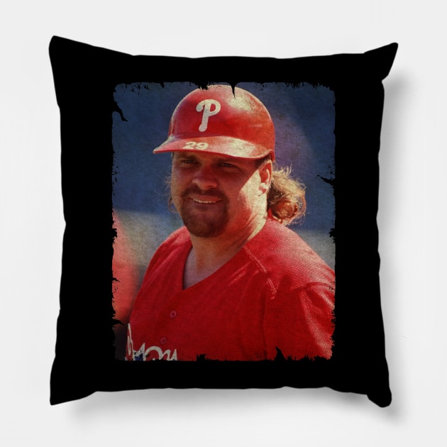 John Kruk in Philadelphia Phillies, 1993 NLCS Pillow by PESTA PORA