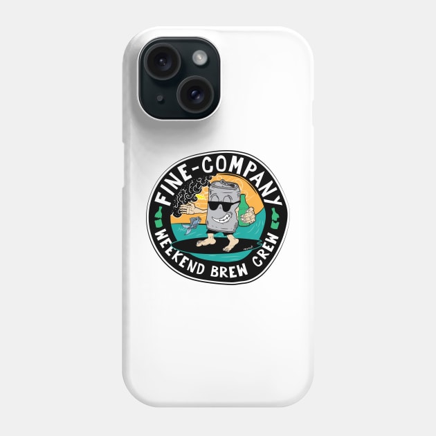 Weekend Brew Crew Phone Case by Fine-co