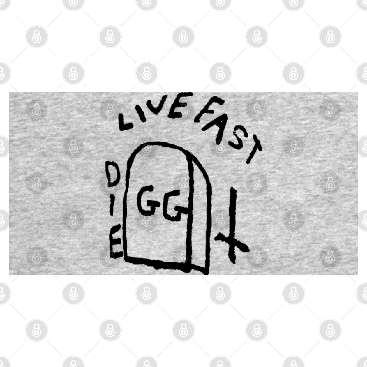 GG Allin Live Fast Die Tattoo small Gg Allin Hoodie TeePublic