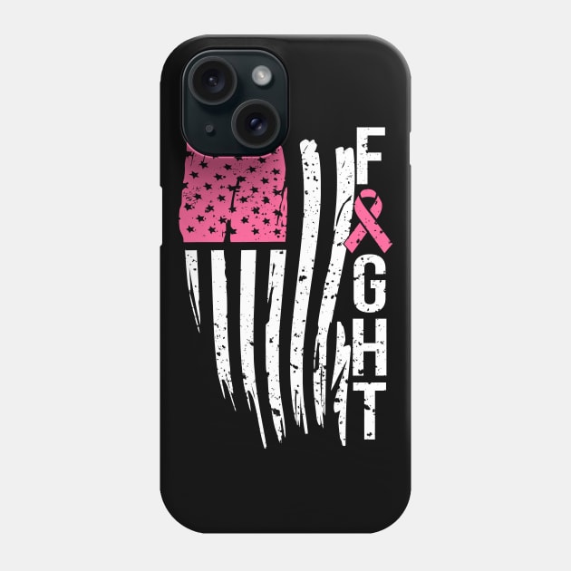 Breast Cancer Awareness Fight Cancer Phone Case by BrightGift