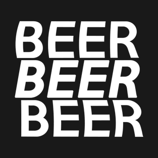 "BEER" BLACK T-SHIRT T-Shirt