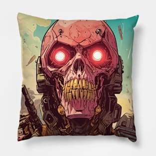 Post Apocalyptic Cyborg Pillow