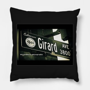 Girard Avenue, Culver City, California by Mistah Wilson Pillow