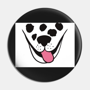 Dalmatian Puppy Face Pin