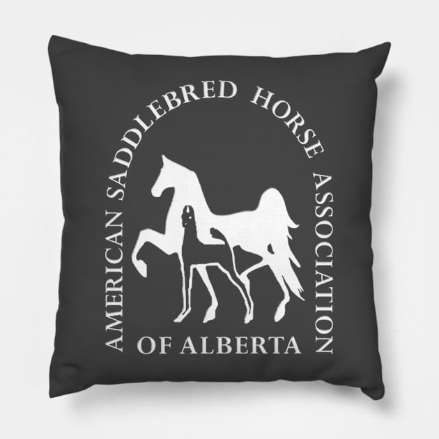 ASHA of Alberta logo in white Pillow by ASHA of Alberta