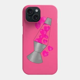 Heart lava lamp Phone Case