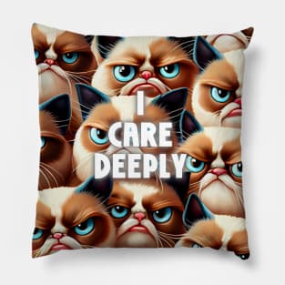 Sarcastic Funny Cat Pillow