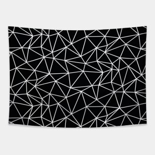 Black And White Geometric Pattern Tapestry