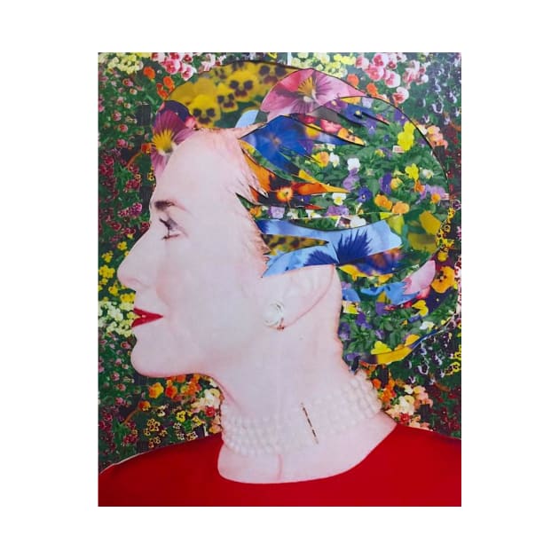 Hillary Clinton Floral by austyndelugoart