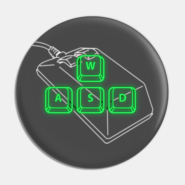 WASD Pin by TheOuterLinux