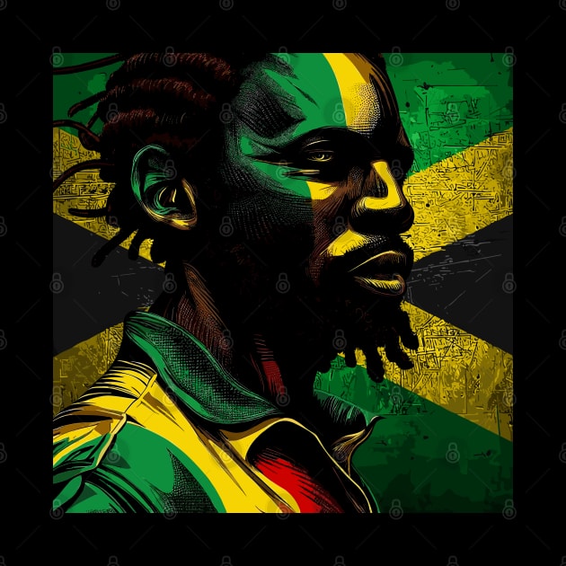 Rasta Jamaica man by TomFrontierArt