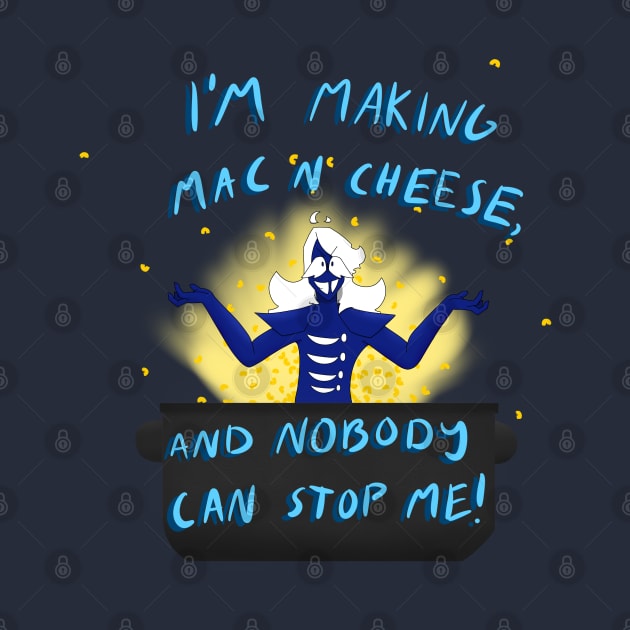 Rouxls Kaard is making Mac n cheese by Smol Might Designs